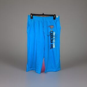 American Crown Womens Teal “Carolina Girl”3/4 Length Sweatpants Pants Size M